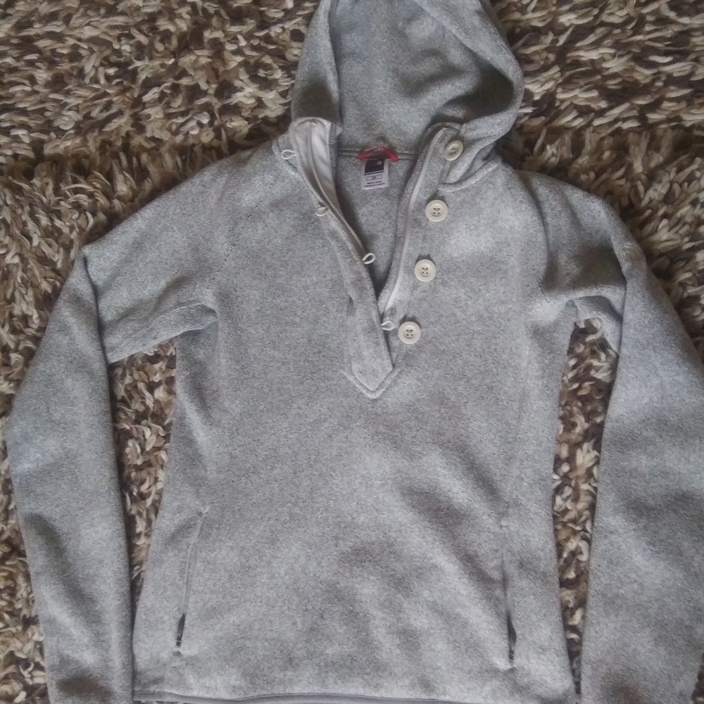 North Face gray winter hoodie small